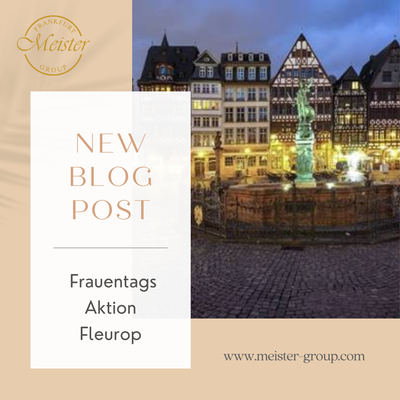 Blumen Meister & Fleurop schmücken den Gerechtigkeitsbrunnen zum Frauentag 2025