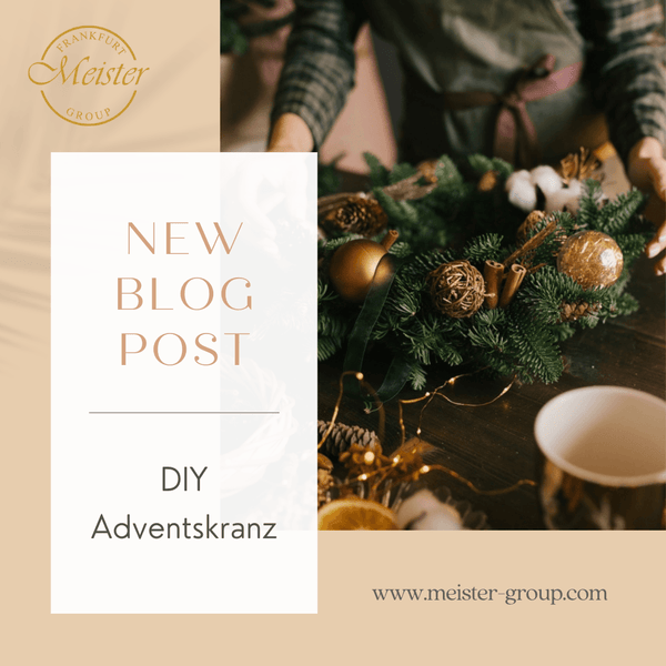 DIY Adventskranz mit Tannenzweigen, Kiefernzapfen und goldenen Kugeln – Weihnachtsdekoration selbst machen