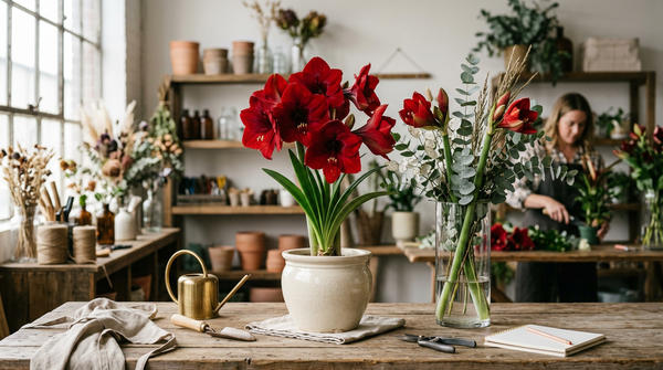 Amaryllis Pflege in Topf, Vase und Wachs – Floristen-Ratgeber von Blumen Meister