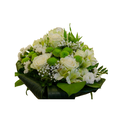 Stiller Abschied – Weißes Trauerbouquet