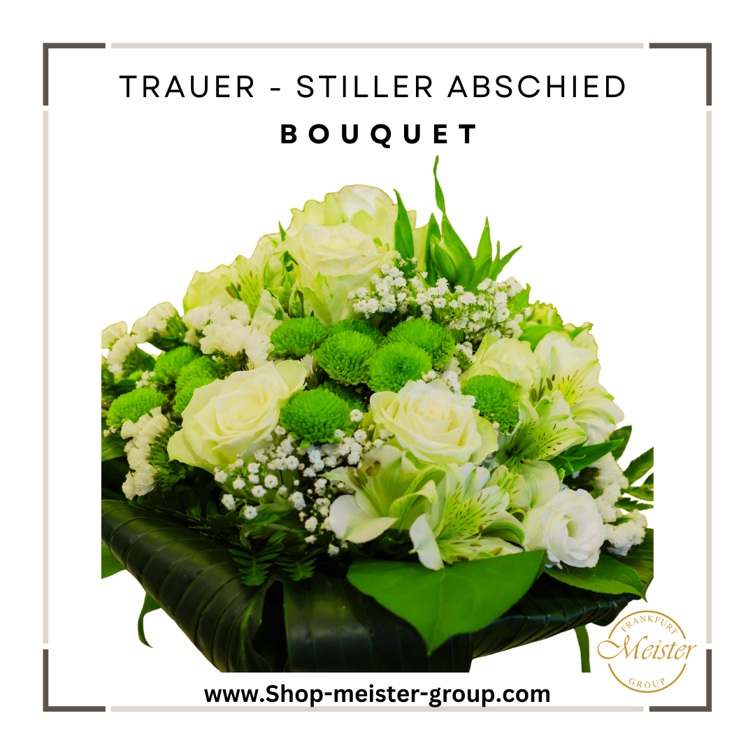 Stiller Abschied – Weißes Trauerbouquet