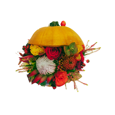 Blumenarrangement “Herbstliche Kürbisromantik”