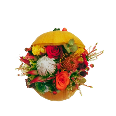 Blumenarrangement “Herbstliche Kürbisromantik”