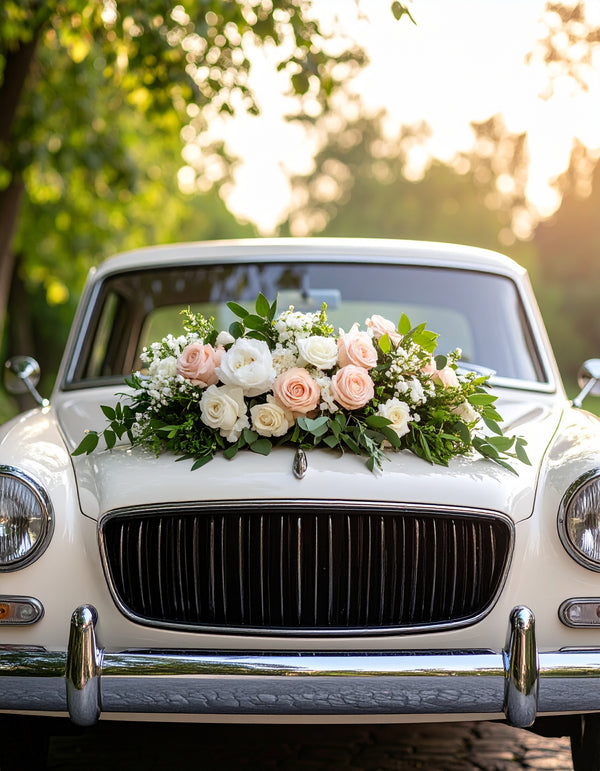 Kirchenschmuck mit Rosen - Hochzeit Blumen