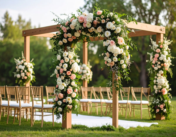 Festliche Tischdekoration - Hochzeit Blumen