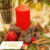 Adventsgesteck Deluxe mit 1 Kerze