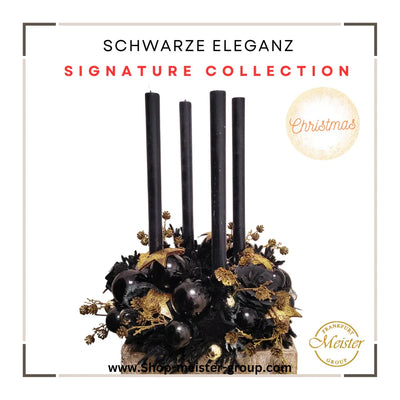 Exklusiver Adventskranz “Schwarze Eleganz”