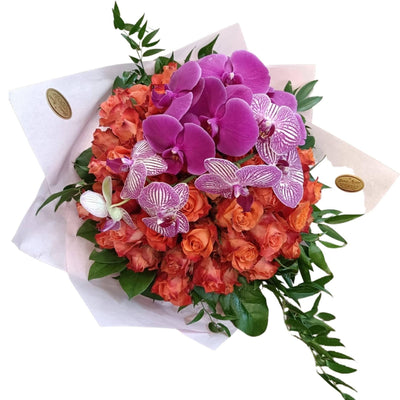 Cymbidium Traum mit Kenia Rosen - Meister Group Frankfurt