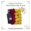 Deutschland Rosenarrangement mit Quarantini Red Gin - Exklusives Geschenkset"