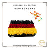 Deutschland Rosenarrangement zur EM - Flagge in Schwarz-Rot-Gold