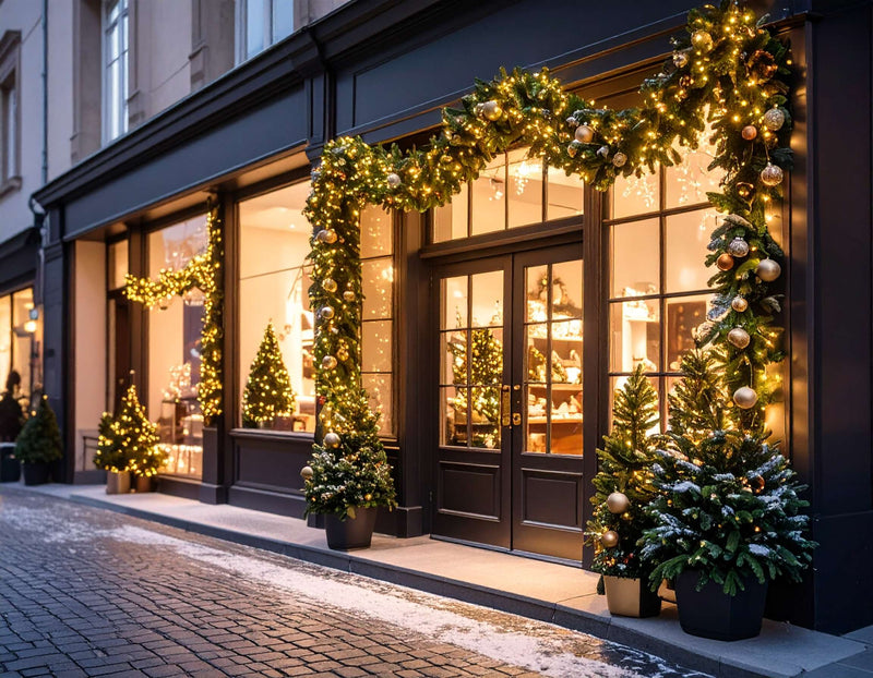 Weihnachtliche Dekoration Hotel Lobby Düsseldorf Blumen Meister