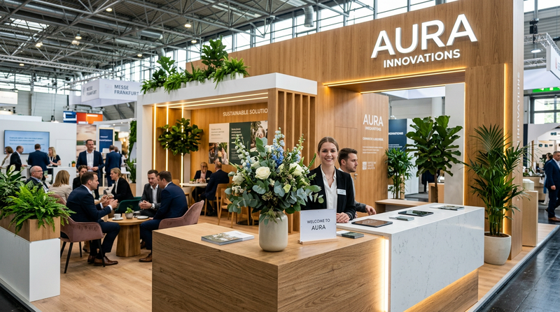 Messebau Standfloristik und Firmenevents auf Messe Frankfurt und Messe Düsseldorf