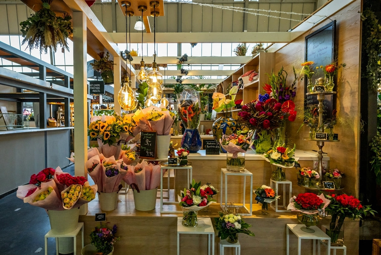 Blumen Meister Frankfurt Kleinmarkthalle Ladenfront