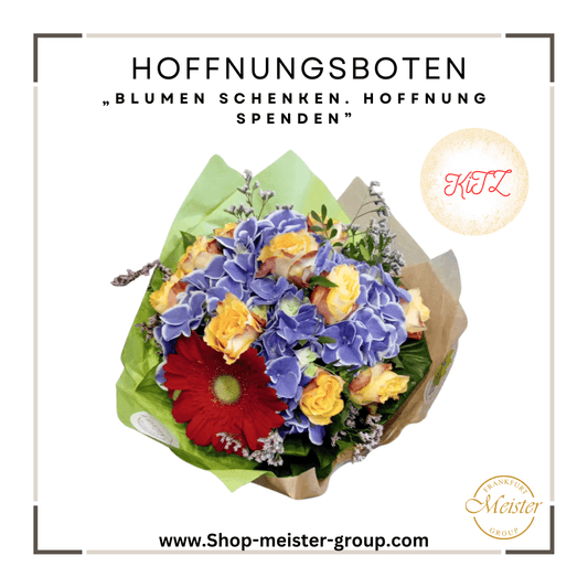 Für eine Kindheit ohne Krebs" Spendenaktion Bouquet