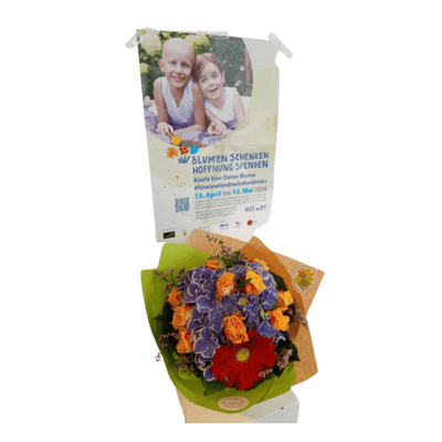 Für eine Kindheit ohne Krebs" Spendenaktion Bouquet