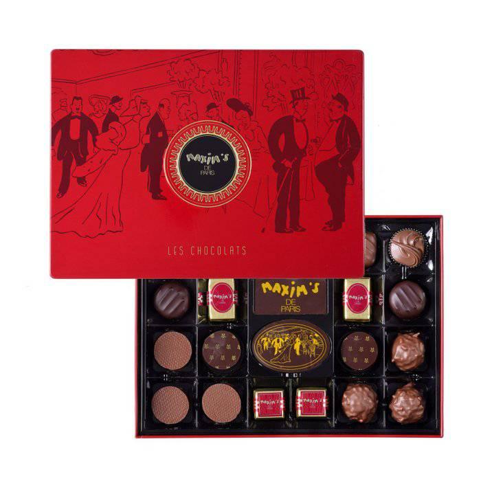 Maxim´s Schachtel mit 22 verschiedenen Pralinen - Meister Group Frankfurt