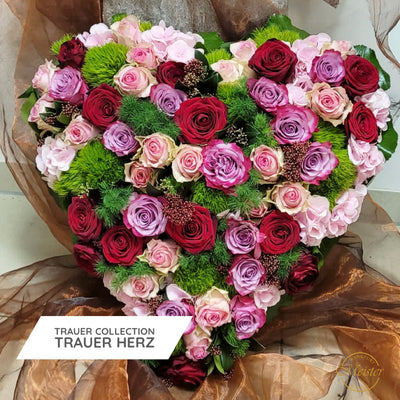 Meister´s Blumen Trauerherz Beerdigung - Meister Group Frankfurt