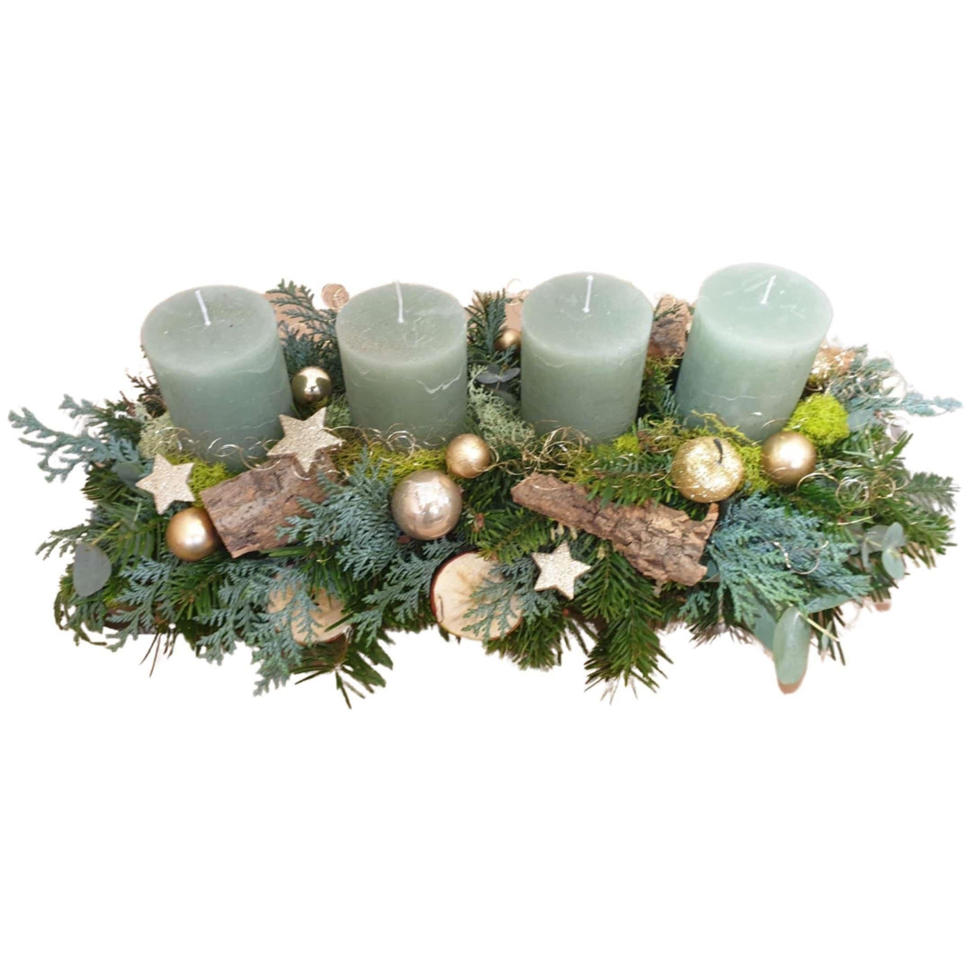 "Meister´s  Nouveau" Adventsgesteck 4 Kerzen - Meister Group Frankfurt