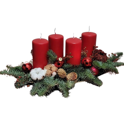 "Meister´s  Nouveau" Adventsgesteck 4 Kerzen - Meister Group Frankfurt
