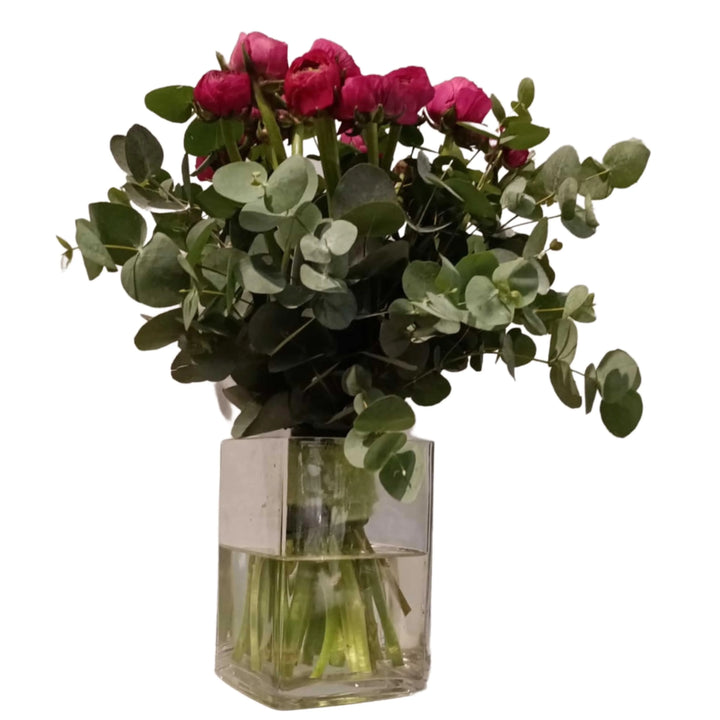 Pink / Standard Meister´s Ranunkeln & Eukalyptus Traum