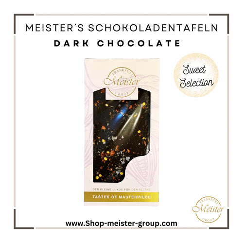 Meister's Dark Chocolate Tafel mit Nüssen und Salz – exklusiver Genuss für jeden Tag