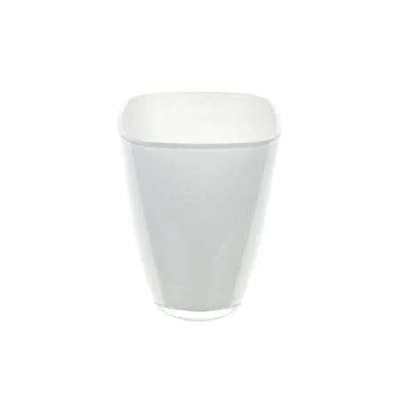 Weißer, quadratischer Vase für Blumensträuße – ideal für moderne Blumendekoration