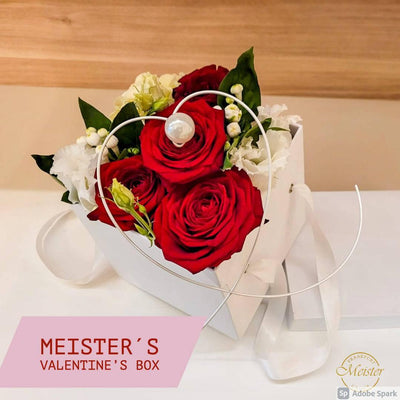 Romantische Blumen Box mit Rosen - Meister Group Frankfurt