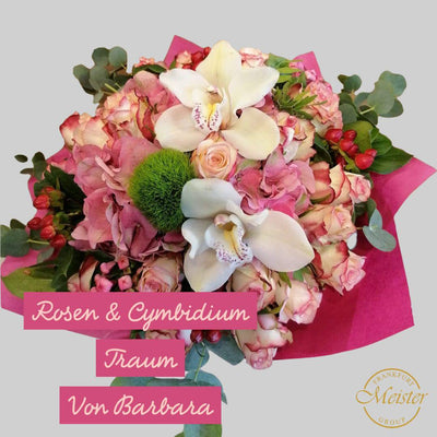 Rosa Rosen & Cymbidium Traum - Meister Group Frankfurt
