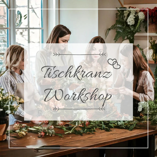 Tischkranz Workshop mit saisonalen Frühlings- und Sommerblüten – Blumen Meister
